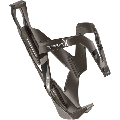 Elite Custom Race X Bottle Cage - Titanium/Black - Ultra-Light Resin Cage BC240110