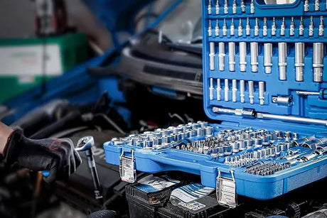 BGS 2243 Socket Set, 192-Piece Hexagon Pro Torque Kit - Chrome Vanadium Steel with 1/4", 3/8", 1/2" Drives