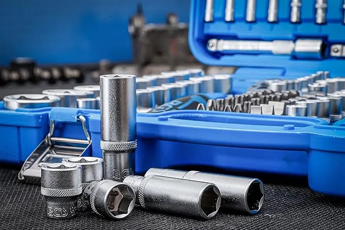 BGS 2243 Socket Set, 192-Piece Hexagon Pro Torque Kit - Chrome Vanadium Steel with 1/4", 3/8", 1/2" Drives