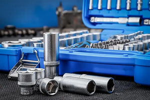 BGS 2243 Socket Set, 192-Piece Hexagon Pro Torque Kit - Chrome Vanadium Steel with 1/4", 3/8", 1/2" Drives