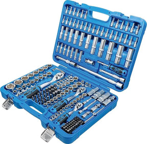 BGS 2243 Socket Set, 192-Piece Hexagon Pro Torque Kit - Chrome Vanadium Steel with 1/4", 3/8", 1/2" Drives
