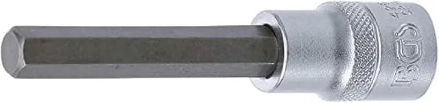 Bit Socket, 100 mm Length, 12.5 mm (1/2") Drive, Internal Hexagon 10 mm