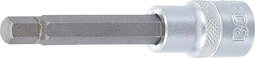 BGS 4268 Bit Socket, 100 mm Length, 12.5 mm (1/2") Drive, Internal Hexagon 9 mm