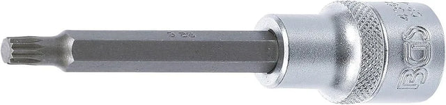 BGS 4360 Bit Socket, 100mm Length, 1/2" Drive, Spline (XZN) M6 | Chrome Vanadium Steel