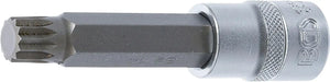 BGS 4364 Bit Socket, 100mm Length, 1/2" Drive, Spline (XZN) M14 | Chrome Vanadium Steel