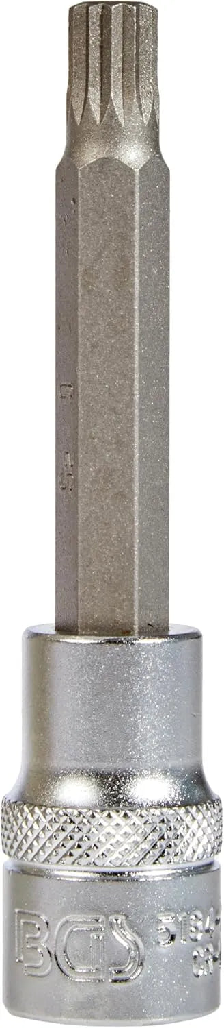 BGS 5184-M9 Bit Socket, 100mm Length, 1/2" Drive, Spline (XZN) M9 | Chrome Vanadium Steel