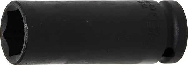 Impact Socket Hexagon, Deep, 12.5 mm (1/2") Drive, 19 mm