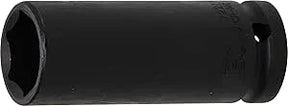 Impact Socket Hexagon, Deep, 12.5 mm (1/2") Drive, 21 mm