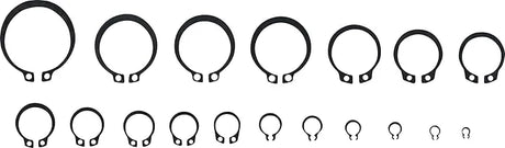 External Circlip Assortment Ø 3-32 mm - 300 pc