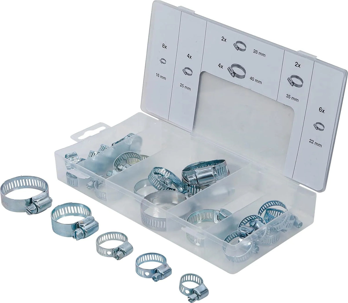 26PC HOSECLAMP 16-40MM