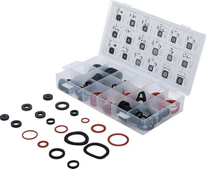 Seal Ring Assortment - Rubber and Fibreglass, 141 pcs.