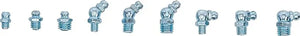 Grease Nipple Assortment - 110 pcs. | Straight, 45° & 90° Angles | Carbon Steel (A3) Galvanized