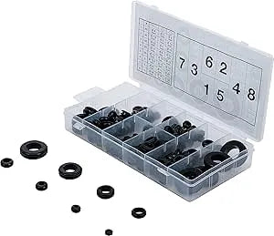 Rubber Grommet Assortment - Metric, 180 Pieces