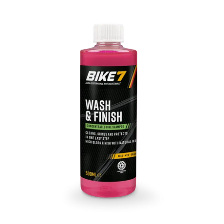 Bike7 Wash & Finish - Concentrated Bike Shampoo with High Gloss Wax, 500ml