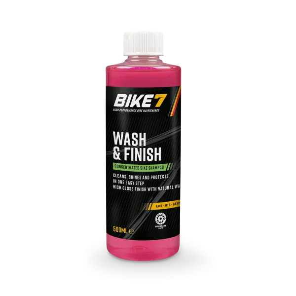 Bike7 Wash & Finish - Concentrated Bike Shampoo with High Gloss Wax, 500ml