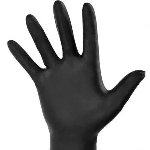 Black Nitrile Disposable Gloves - Large