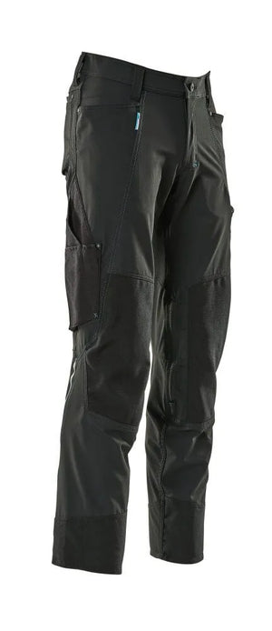 Mascot Advanced Stretch Trousers with Kneepad Pockets Black