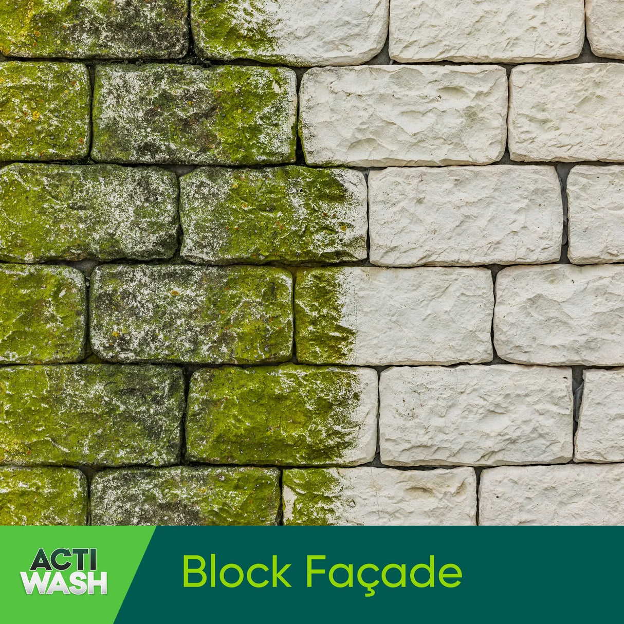 Actiwash Domestic 5L Biocide - Removes Red & Green Algae, Mould & Fungi