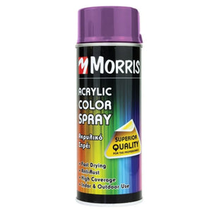 Morris High Gloss Acrylic Spray Paint Blue Lilac 400ml - RAL 4005