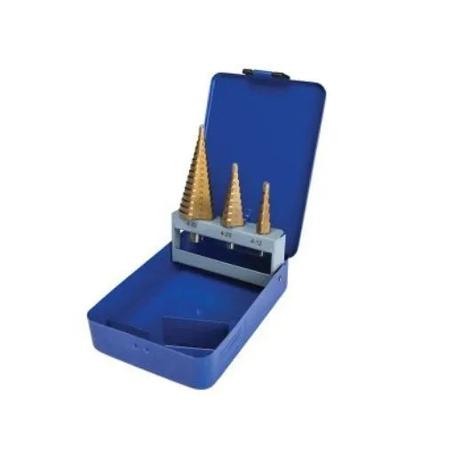 BlueSpot Tools Step Drill Bit Set 