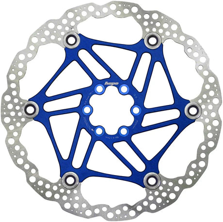 Hope Floating Disc Brake Rotor 200mm 6-Bolt Blue