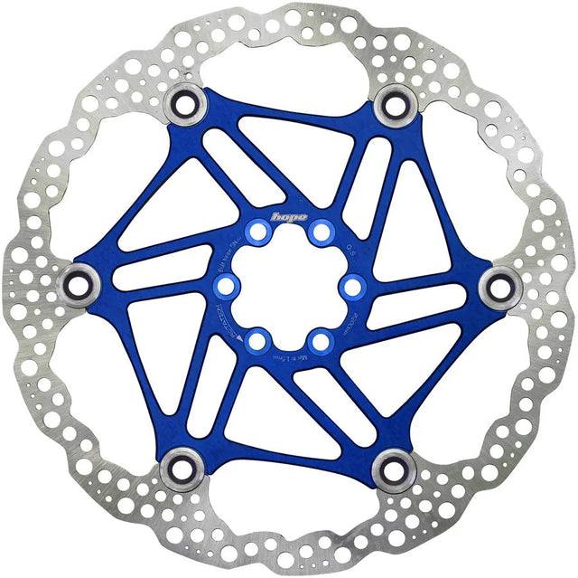 Hope Floating Disc Brake Rotor 200mm 6-Bolt Blue