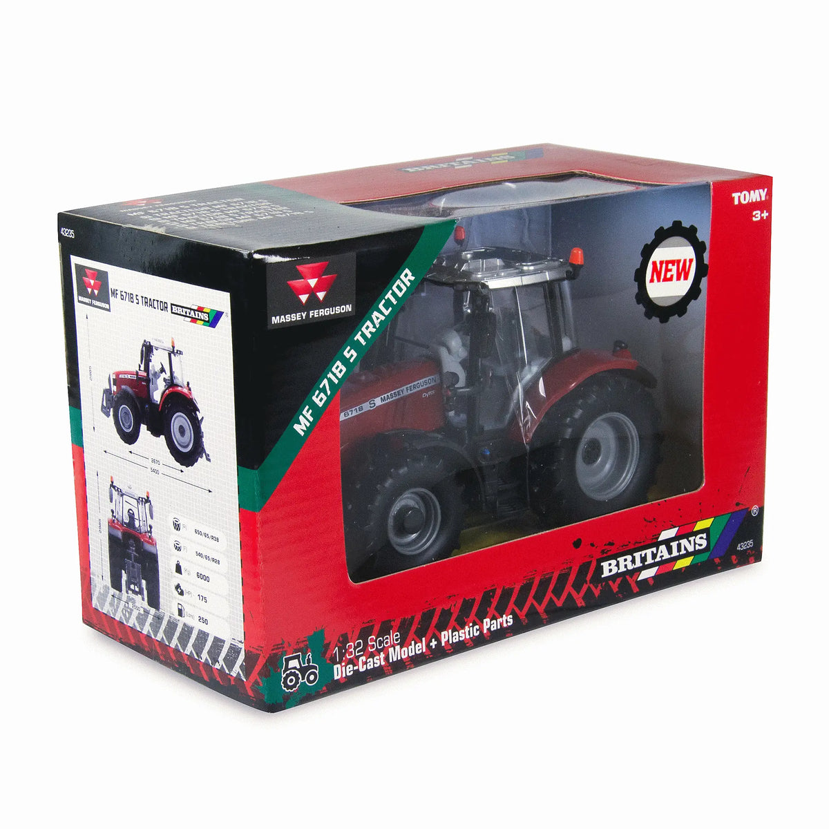 Britains Massey Ferguson 6718S Tractor 1:32 Scale Model 43235 