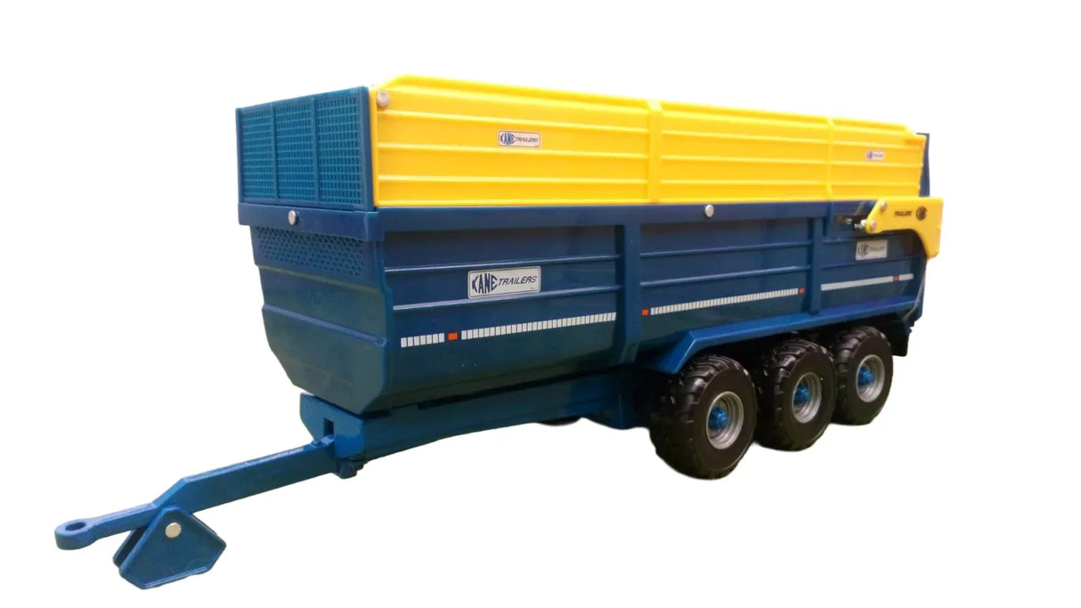 Britains 1:32 Scale Kane Tri-Axle Silage Trailer - Durable Halfpipe Silage Model Trailer