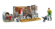 Bruder Cow and Calf Barn with Farmer