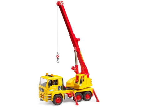 Bruder MAN TGA Crane Truck - 1:16 Construction Vehicle with 360° Rotating Crane & Tilt Cab