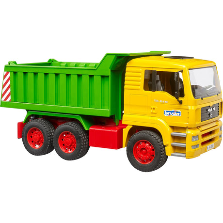 Bruder MAN TGA Tipper Truck - 1:16 Construction Toy Vehicle with Tilting Cab & Tipping Body