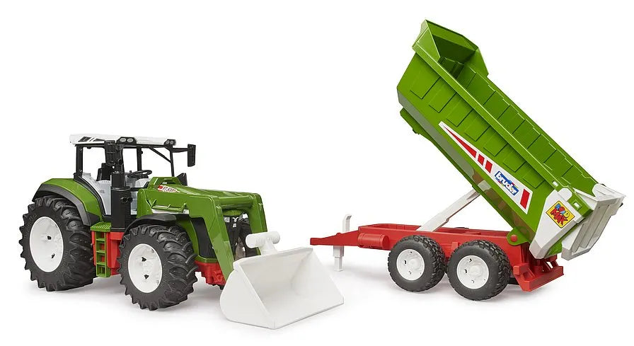 Bruder Roadmax Tractor with Front Loader & Tipper Trailer
