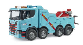 Bruder Scania Super 560R Recovery Truck with Light & Sound - Tow Truck with Working Winch