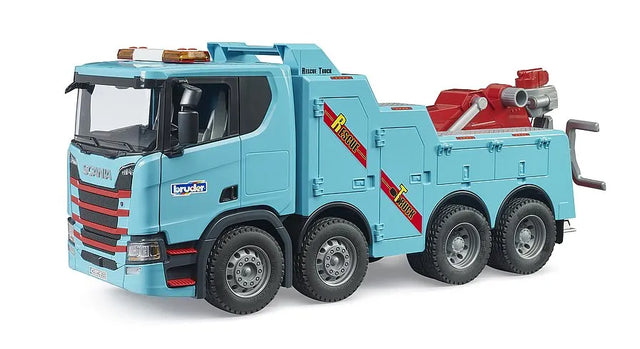 Bruder Scania Super 560R Recovery Truck with Light & Sound - Tow Truck with Working Winch