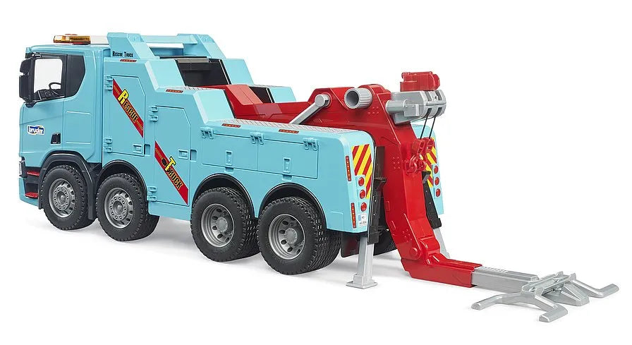 Bruder Scania Super 560R Recovery Truck with Light & Sound - Tow Truck with Working Winch