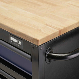 Bunker 10 Drawer Workbench Roller Tool Cabinet 56" Blue