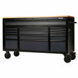 BUNKER 15 Drawer Workbench Roller Tool Cabinet 61" Grey