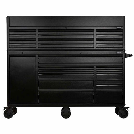 BUNKER 25 Drawer Combined Roller Cabinet and Tool Chest 72" Black