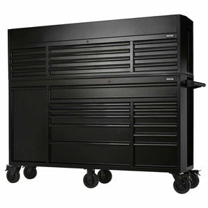 BUNKER 25 Drawer Combined Roller Cabinet and Tool Chest 72" Black