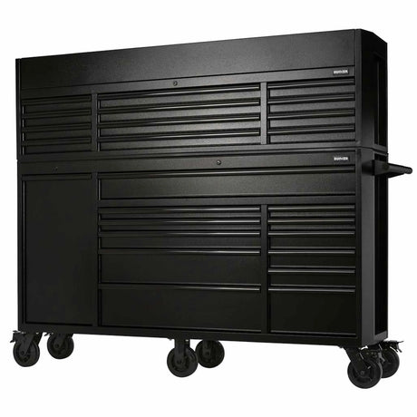 BUNKER 25 Drawer Combined Roller Cabinet and Tool Chest 72" Black