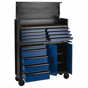 BUNKER 13 Drawer Combined Roller Cabinet and Tool Chest 52" Blue