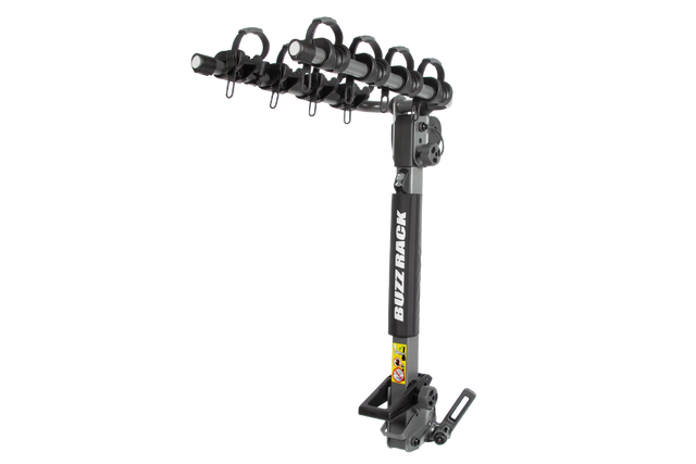 Buzzrack Buffalo 4 Bike Rack - Premium Tow Ball Mounted Carrier for 4 Bikes