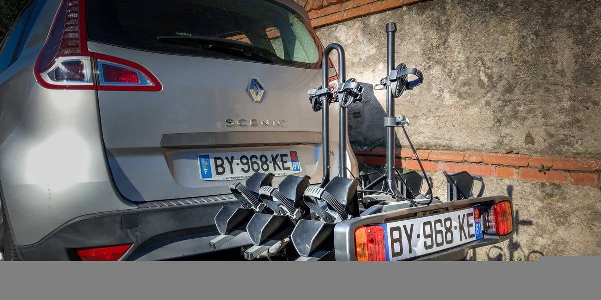 Buzzrack Buzzracer 3 Bike Tow Bar Bike Rack - 3-Bike Capacity - Tilting Design