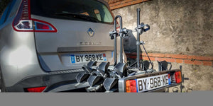 Buzzrack Buzzracer 3 Bike Tow Bar Bike Rack - 3-Bike Capacity - Tilting Design