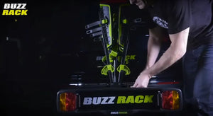 Buzzrack Buzzwing 4 Bike Rack - Tow Ball Mounted Folding Platform Carrier for 4 Bikes