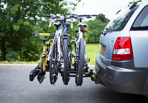 Buzzrack Buzzwing 4 Bike Rack - Tow Ball Mounted Folding Platform Carrier for 4 Bikes