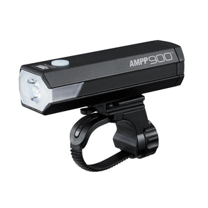 CatEye AMPP 900 Front Bike Light - 900 Lumen USB-C Rechargeable with OptiCube™ Beam