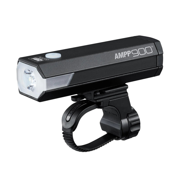 CatEye AMPP 900 Front Bike Light - 900 Lumen USB-C Rechargeable with OptiCube™ Beam