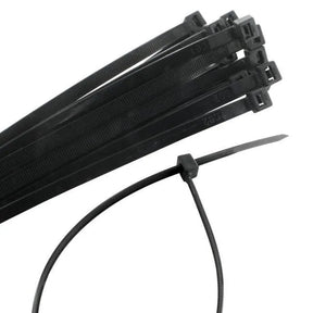 Cable Ties Black (Pack of 100) - 7.6mm X 380mm