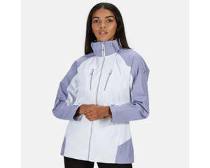 Regatta Women's Calderdale IV Waterproof Hooded Walking Jacket White
